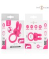 INTENSE - ANNEAU PÉNIS VIBRANT HOPPS AVEC STIMULATION CLITORIALE ROSE