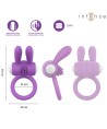 INTENSE - ANNEAU PÉNIS VIBRANT HOPPS AVEC STIMULATION CLITORIALE VIOLETTE