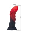 POWER MONSTERS - GOLIATH INFERNAL BICOLORE FANTASY GODEMICHET EN SILICONE 25 CM Ø 6 CM