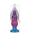 POWER MONSTERS - RIFT TITAN BICOLORE GONFLABLE EN SILICONE FANTASTIQUE 24 CM Ø 5 CM