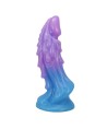 POWER MONSTERS - ATLANTIENS GODEMICHET RÉALISTE AVEC VENTOUSE 19 CM Ø 5 CM BLEU ET VIOLET