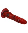 POWER MONSTERS - GODEMICHÉ MINOTAURE FANTASY AVEC VENTOUSE 21 CM Ø 5 CM ROUGE ET NOIR