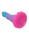 POWER MONSTERS - GODEMICHET FANTASY PYTHON DU VIDE AVEC VENTOUSE 20,5 CM Ø 5,2 CM BLEU, VIOLET ET ROSE