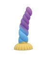 POWER MONSTERS - GODEMICHET EN SILICONE LICORNE TRICOLOR FANTASY 22 CM Ø 5 CM