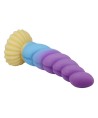 POWER MONSTERS - GODEMICHET EN SILICONE LICORNE TRICOLOR FANTASY 22 CM Ø 5 CM