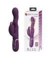 PRETTY LOVE - VIBRATEUR LAPIN LOURSEN AVEC MOUVEMENT DE POUSSÉE ET 7 MODES DE VIBRATION RECHARGEABLE PAR USB VIOLET