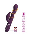 PRETTY LOVE - VIBRATEUR LAPIN LOURSEN AVEC MOUVEMENT DE POUSSÉE ET 7 MODES DE VIBRATION RECHARGEABLE PAR USB VIOLET