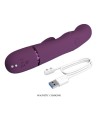 PRETTY LOVE - ZACH VIBRATEUR LAPIN RECHARGEABLE À POUSSER 5+5 FONCTIONS