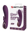 PRETTY LOVE - LANDYN VIBRATEUR LAPIN RECHARGEABLE 10 FONCTIONS VIOLET