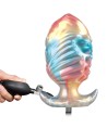 POWER MONSTERS - PLUG ANAL GONFLABLE TRICOLOR EBON LEVIATHAN 18 CM