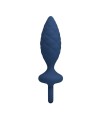 MR PLAY - PLUG ANAL TEXTURÉ AVEC ANNEAU BLEU M
