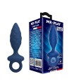 MR PLAY - PLUG ANAL TEXTURÉ AVEC ANNEAU BLEU S