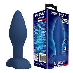 MR PLAY - PLUG ANAL CONIQUE EN SILICONE BLEU M