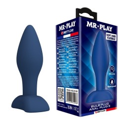 MR PLAY - PLUG ANAL CONIQUE EN SILICONE BLEU S