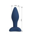 MR PLAY - PLUG ANAL CONIQUE EN SILICONE BLEU S