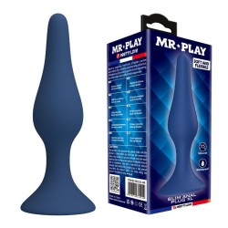 MR PLAY - PLUG ANAL CONIQUE EN SILICONE BLEU XL