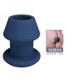 MR PLAY - JACK BLEU PLUG ANAL CREUX EN SILICONE, TAILLE M