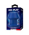 MR PLAY - JACK BLEU PLUG ANAL CREUX EN SILICONE, TAILLE M