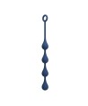 MR PLAY - PERLES ANALES EN SILICONE BLEU, TAILLE M (33 CM)