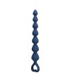 MR PLAY - PERLES ANALES EN SILICONE BLEU ET PLUG ANAL 26,7 CM