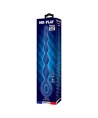 MR PLAY - PERLES ANALES EN SILICONE BLEU ET PLUG ANAL 20,4 CM
