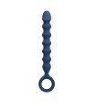 MR PLAY - PERLES ANALES EN SILICONE BLEU ET PLUG ANAL -Ø- 3,4 CM - 28,5 CM