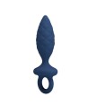 MR PLAY - PLUG ANAL TEXTURÉ AVEC ANNEAU BLEU L
