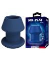 MR PLAY - JACK BLEU PLUG ANAL CREUX EN SILICONE, TAILLE S