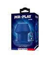 MR PLAY - JACK BLEU PLUG ANAL CREUX EN SILICONE, TAILLE S