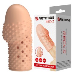 PRETTY LOVE - MANCHON PÉNIS POUR GEEK - GAGNEZ EN ÉPAISSEUR - COULEUR NATURELLE