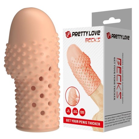 PRETTY LOVE - MANCHON PÉNIS POUR GEEK - GAGNEZ EN ÉPAISSEUR - COULEUR NATURELLE
