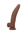 PRETTY LOVE - CUTHBERT GODEMICHET RÉALISTE ET FLEXIBLE 20 CM Ø 5 CM TPE MARRON