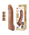 PRETTY LOVE - MANCHON D'EXTENSION DE PÉNIS AJUSTABLE 26 CM Ø 4 CM NATUREL