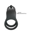 PRETTY LOVE - ANNEAU PÉNIS DOUBLE VIBRANT RECHARGEABLE GOODWIN NOIR