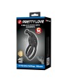 PRETTY LOVE - ANNEAU PÉNIS DOUBLE VIBRANT RECHARGEABLE GOODWIN NOIR