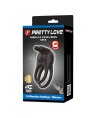 PRETTY LOVE - SINI ANNEAU PÉNIS VIBRANT RECHARGEABLE 10 FONCTIONS NOIR