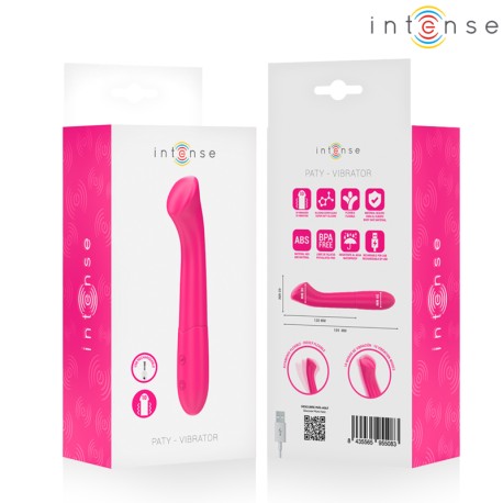 INTENSE - PATY 19 CM FLEXIBLE 10 VIBRATIONS MODÈLE 2 ROSE