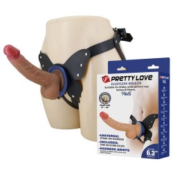 PRETTY LOVE - YETI HARNAIS À STRAP-ON AVEC GODEMICHET À VENTOUSE
