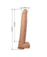 PRETTY LOVE - PAT GODEMICHET RÉALISTE FLEXIBLE AVEC VENTOUSE 40 CM -Ø- 6 CM