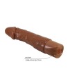PRETTY LOVE - VIBRATEUR RÉALISTE DONALD 19,5 CM Ø 4 CM MARRON
