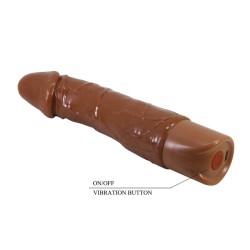PRETTY LOVE - VIBRATEUR RÉALISTE DONALD 19,5 CM Ø 4 CM MARRON