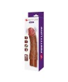 PRETTY LOVE - VIBRATEUR RÉALISTE DONALD 19,5 CM Ø 4 CM MARRON