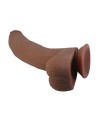 PRETTY LOVE - GODE FLEXIBLE RÉALISTE ULRIC 26 CM Ø 5,5 CM TPE MARRON