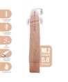 PRETTY LOVE - KESSLER GODEMICHET VIBRANT RÉALISTE AVEC 10 MODES DE VIBRATION ET 10 ÉNERGIE, 22 CM NATUREL