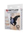 PRETTY LOVE - SLIP HARNAIS UNIVERSEL À BRETELLES NOIRES ET BLEUES