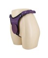 PRETTY LOVE - CULOTTE HARNAIS UNIVERSELLE À BRETELLES VIOLETTE ET NOIRE