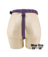 PRETTY LOVE - CULOTTE HARNAIS UNIVERSELLE À BRETELLES VIOLETTE ET NOIRE