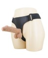PRETTY LOVE - HARNAIS JOLYON AVEC GODEMICHET FLEXIBLE 22 CM Ø 4,8 CM NATUREL