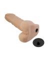 PRETTY LOVE - HARNAIS JOLYON AVEC GODEMICHET FLEXIBLE 22 CM Ø 4,8 CM NATUREL