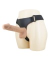 PRETTY LOVE - HARNAIS KASPAR AVEC GODEMICHET FLEXIBLE 21 CM Ø 5 CM NATUREL